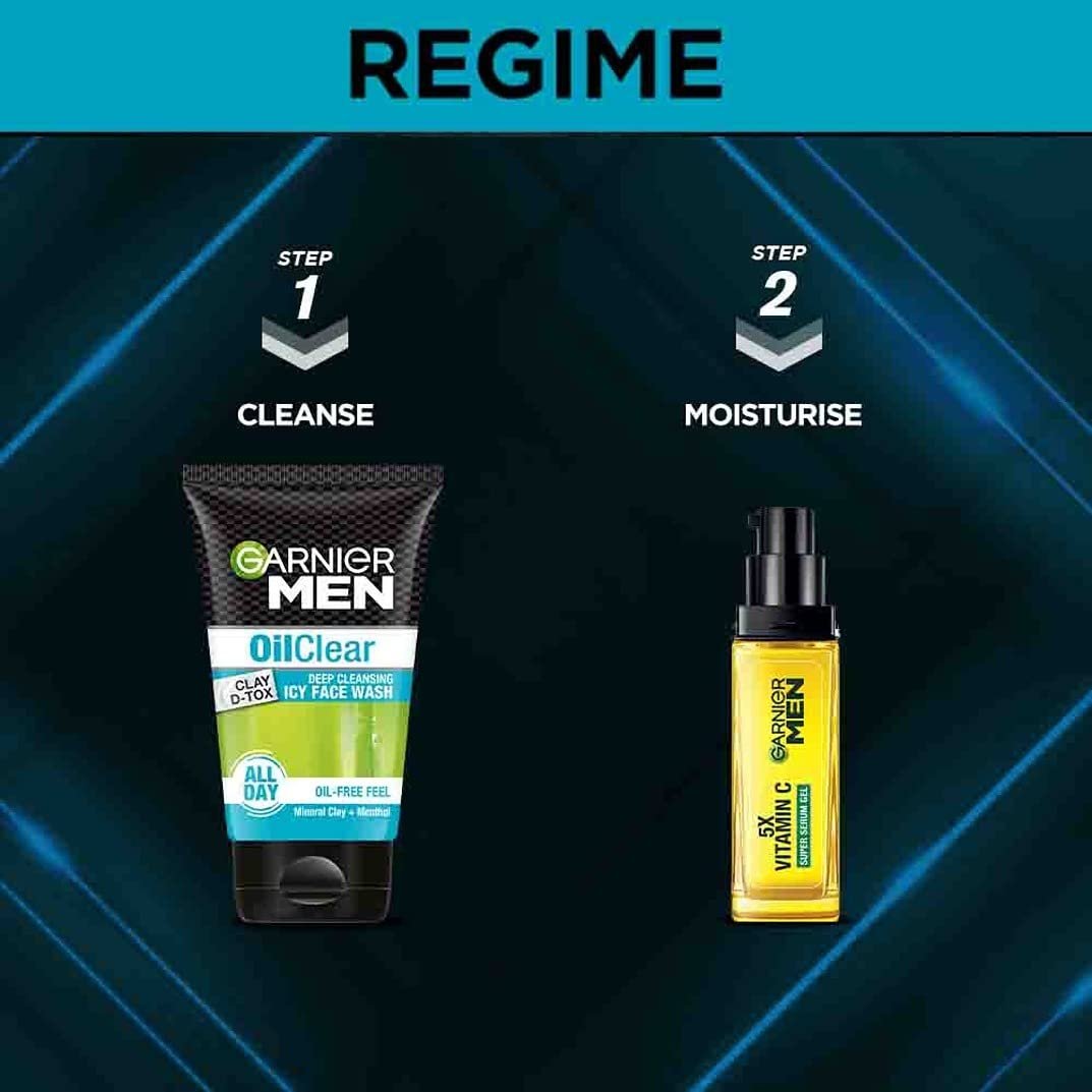 Garnier Men Oil Clear Face Wash, 100g – Deep Cleansing Gel for Oily Skin - görsel 11