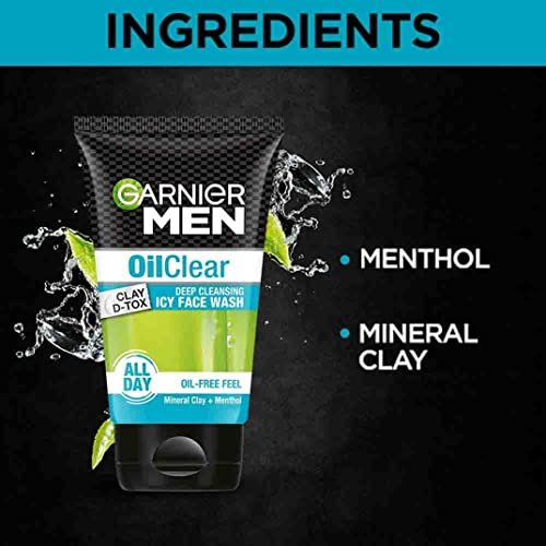 Garnier Men Oil Clear Face Wash, 100g – Deep Cleansing Gel for Oily Skin - görsel 6