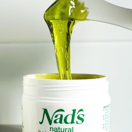 Nad's Original Natural Hair Removal Gel Wax Kit - No-Heat Full Body Waxing with Strips, 6 oz Avelisse
