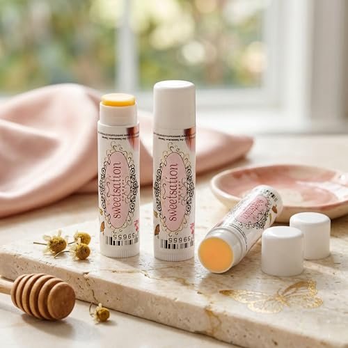 Sweetsation Therapy ChocoSmooch Organic Baby Kids Lip & Face Balm - Set of 3 - Dry Cracked Irritated Skin Relief with Argan, Calendula, Avocado & Sea Buckthorn - görsel 6