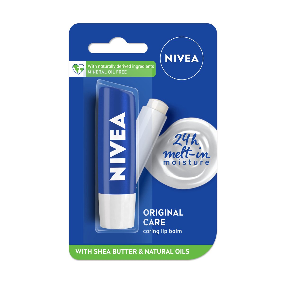 NIVEA Lipcare Essential Lip Balm - 0.17 oz Stick, Moisturizing & Protective Care - görsel 1