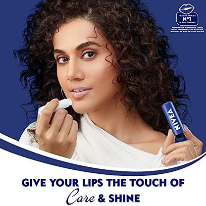 NIVEA Lipcare Essential Lip Balm - 0.17 oz Stick, Moisturizing & Protective Care