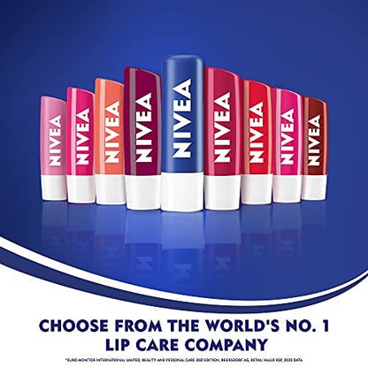 NIVEA Lipcare Essential Lip Balm - 0.17 oz Stick, Moisturizing & Protective Care