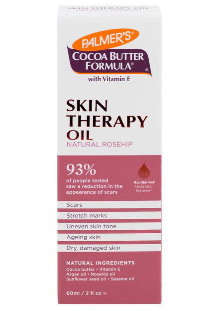 Palmer's Cocoa Butter Formula Skin Therapy Moisturizing Body Oil with Vitamin E, Rosehip Fragrance, 2 fl oz
