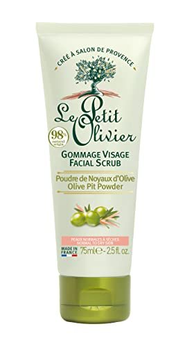 Le Petit Olivier Facial Scrub for Normal to Dry Skin – Gentle Exfoliation with Olive Pit Powder, 2.5 oz - görsel 2