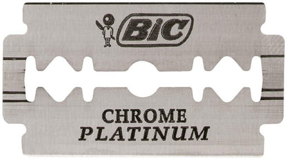 BIC Chrome Platinum Double Edge Razor Blades – 50 Count (5 Count Pack of 10)