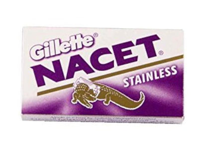 100 NACET Stainless Double Edge Razor Blades – 5 Count (Pack of 20)