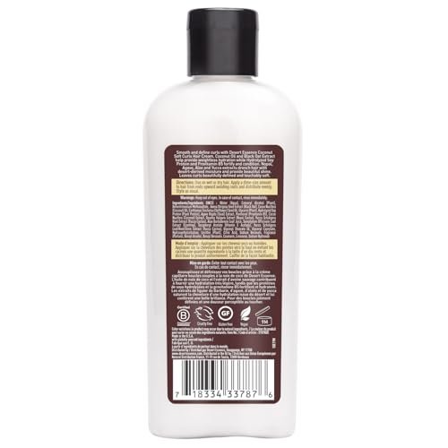 Desert Essence Coconut Soft Curls Hair Cream - Hydrating Curl Cream for Curly Hair - Silicone-Free, Vegan, Cruelty-Free - 6.4 oz Avelisse