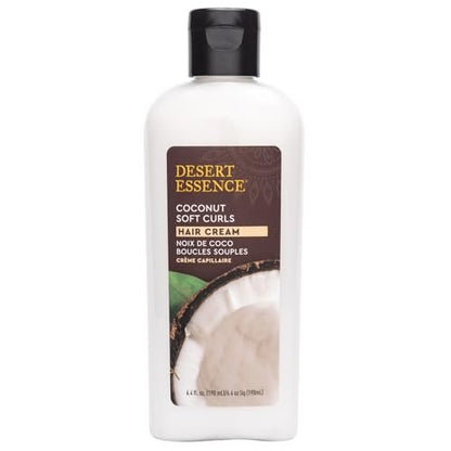 Desert Essence Coconut Soft Curls Hair Cream - Hydrating Curl Cream for Curly Hair - Silicone-Free, Vegan, Cruelty-Free - 6.4 oz Avelisse