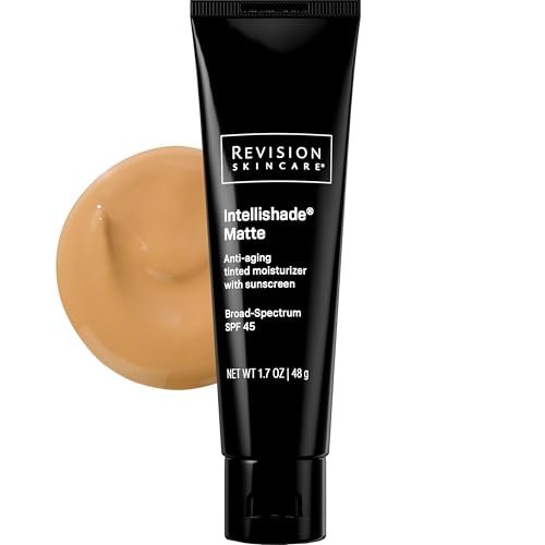 Revision Skincare Intellishade® Matte SPF 45 Anti-Aging Tinted Sunscreen for Face, Oil-Free Moisturizer with SPF and Vitamin C, Pore Minimizing Sunscreen for Oily and Combination Skin, 1.7 oz Avelisse