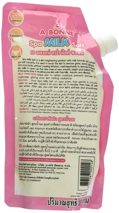 A Bonné Spa Milk Salt – Moisturizing Bath Salt for Soft, Radiant Skin (350g / 12.4 oz)