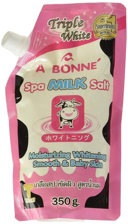 A Bonné Spa Milk Salt – Moisturizing Bath Salt for Soft, Radiant Skin (350g / 12.4 oz)