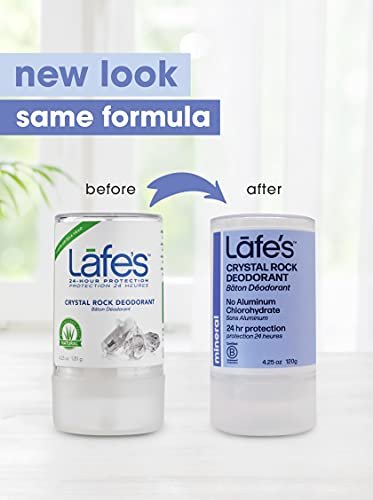 Lafe's Natural Deodorant | Unscented Crystal Mineral Rock Deodorant | 4.25 oz - görsel 4