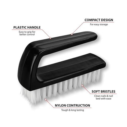 Performance Tool W3300 Nail Brush – Heavy-Duty Nylon Cleaning Brush for Hands & Nails