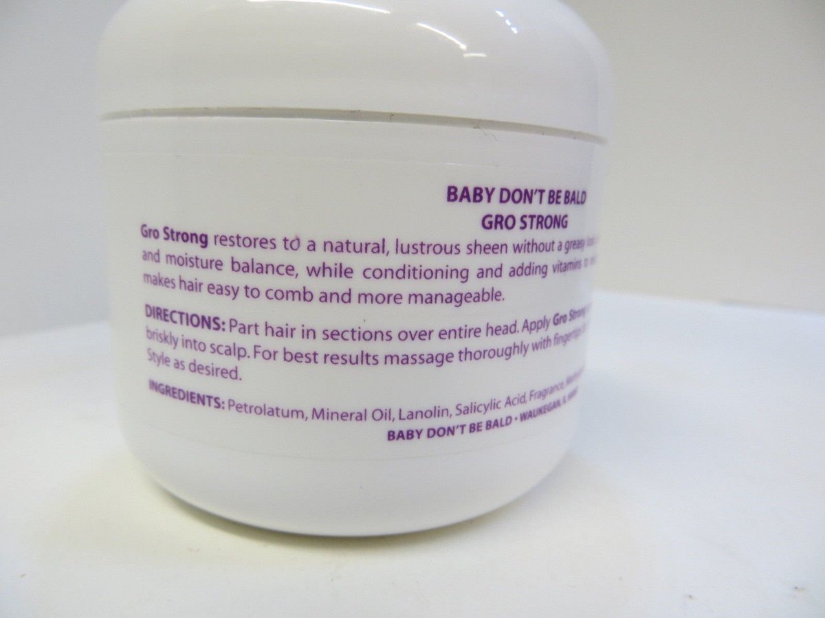 Baby Don't Be Bald Gro Strong Hair Serum – 4 oz | Strengthening & Moisturizing Formula - görsel 3