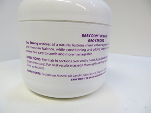 Baby Don't Be Bald Gro Strong Hair Serum – 4 oz | Strengthening & Moisturizing Formula - görsel 4