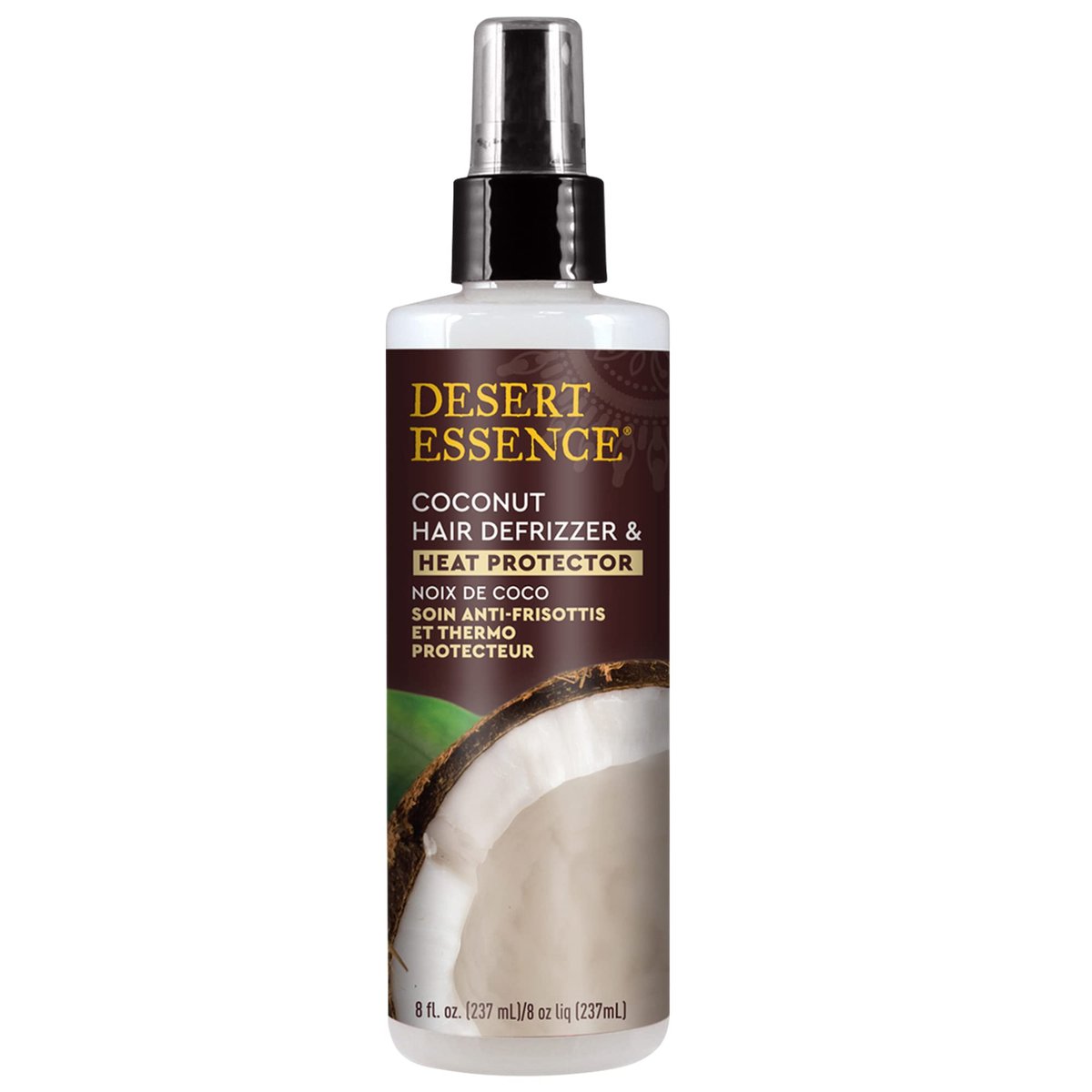 Desert Essence Coconut Hair Defrizzer & Heat Protector - 8.5 fl oz, Gluten Free, Vegan, Cruelty Free Avelisse