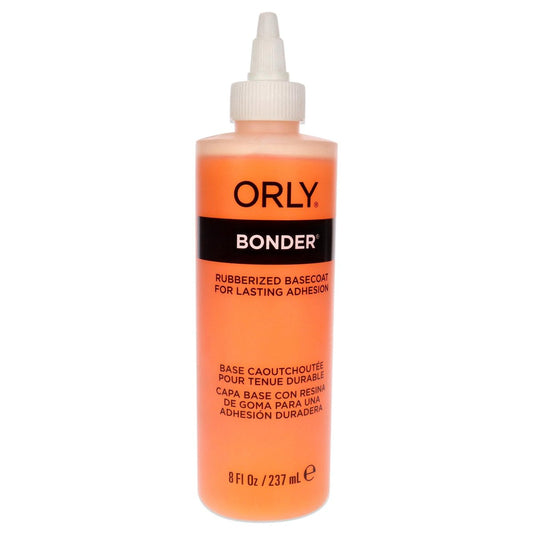 ORLY Bonder Rubberized Basecoat – 8 oz Professional Nail Base Coat for Longer-Lasting Manicures