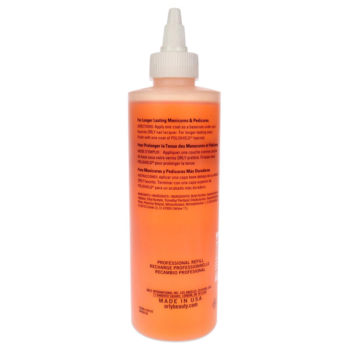 ORLY Bonder Rubberized Basecoat – 8 oz Professional Nail Base Coat for Longer-Lasting Manicures - görsel 3