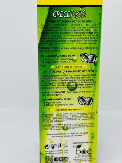 Natural Phytotherapeutic Hair Growth Dropper – 4.25 oz – Intensive Scalp Treatment for Hair Loss Prevention & Regeneration – Strengthens & Hydrates Follicles – 100% Natural Extracts