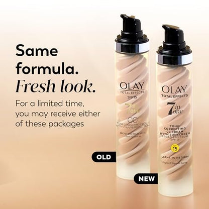 Olay Total Effects Tone Correcting Face Moisturizer with Sunscreen SPF 15 for Light to Medium Skin Tones - 1.7 oz Avelisse
