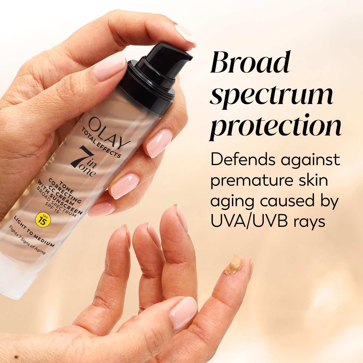 Olay Total Effects Tone Correcting Face Moisturizer with Sunscreen SPF 15 for Light to Medium Skin Tones - 1.7 oz Avelisse