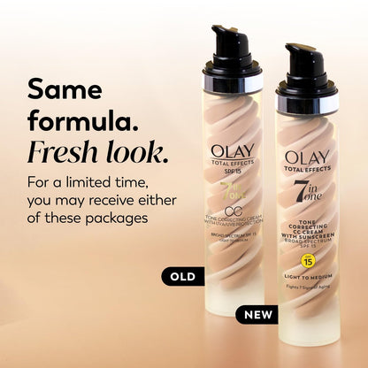 Olay Total Effects Tone Correcting Face Moisturizer with Sunscreen SPF 15 for Light to Medium Skin Tones - 1.7 oz Avelisse
