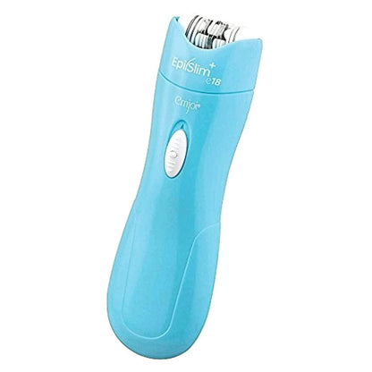 Emjoi Epi Slim Epilator - Battery Operated Hair Remover for Smooth Skin (Blue) Avelisse