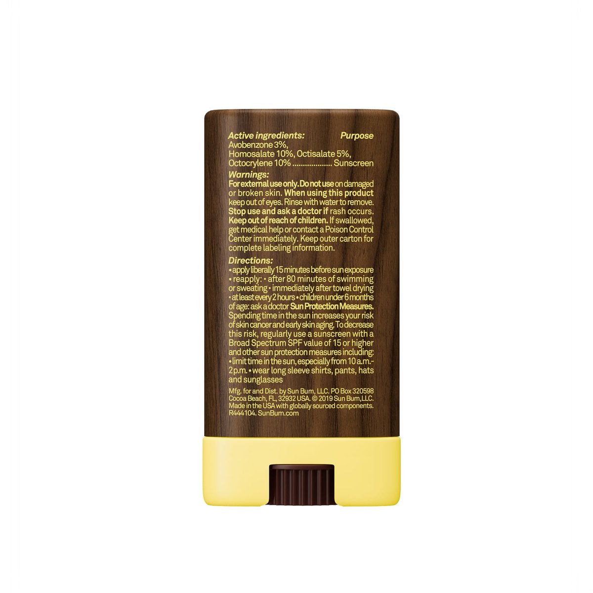 Sun Bum Original SPF 30 Face Stick Sunscreen - Water-Resistant Broad Spectrum Facial Sunscreen with Vitamin E - Hawaii 104 Act Compliant - Travel Friendly - 0.45 oz Avelisse