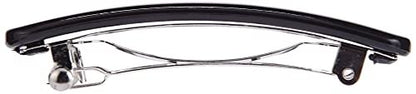 Goody Classic Oblong Autoclasp Hair Clips - 4 Pack, Black, Metal