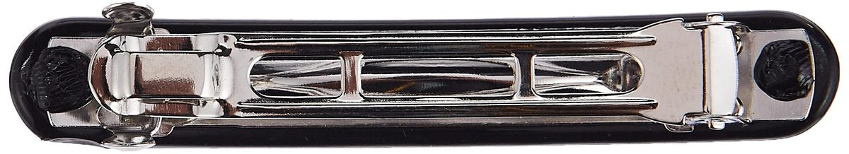 Goody Classic Oblong Autoclasp Hair Clips - 4 Pack, Black, Metal - görsel 3