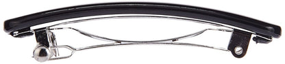 Goody Classic Oblong Autoclasp Hair Clips - 4 Pack, Black, Metal