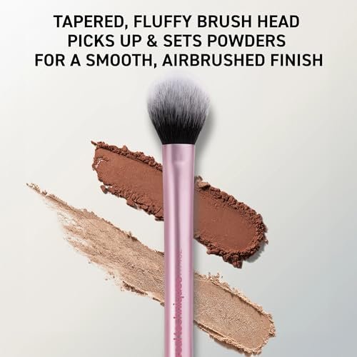 Real Techniques Setting Brush – Ultra Plush Custom Cut Synthetic Bristles, Extended Aluminum Ferrule, Buildable Coverage - görsel 6