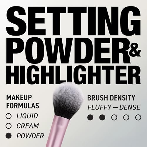 Real Techniques Setting Brush – Ultra Plush Custom Cut Synthetic Bristles, Extended Aluminum Ferrule, Buildable Coverage - görsel 4