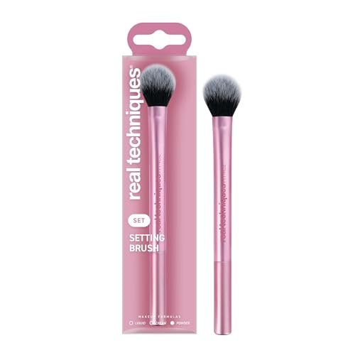 Real Techniques Setting Brush – Ultra Plush Custom Cut Synthetic Bristles, Extended Aluminum Ferrule, Buildable Coverage - görsel 2