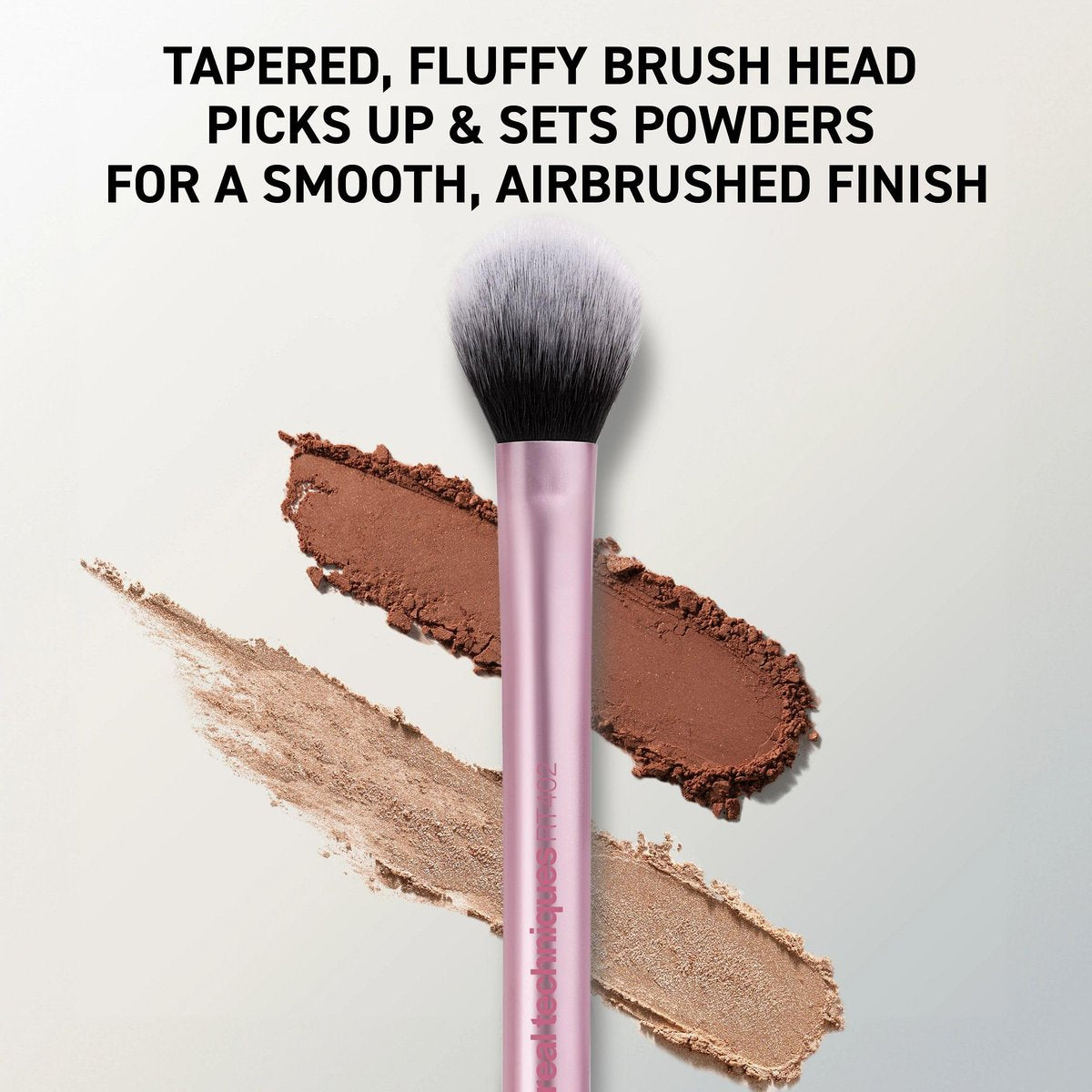 Real Techniques Setting Brush – Ultra Plush Custom Cut Synthetic Bristles, Extended Aluminum Ferrule, Buildable Coverage - görsel 5