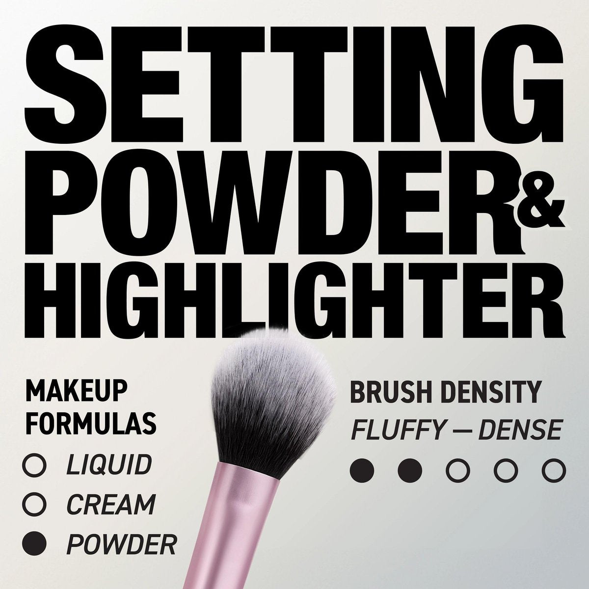 Real Techniques Setting Brush – Ultra Plush Custom Cut Synthetic Bristles, Extended Aluminum Ferrule, Buildable Coverage - görsel 3
