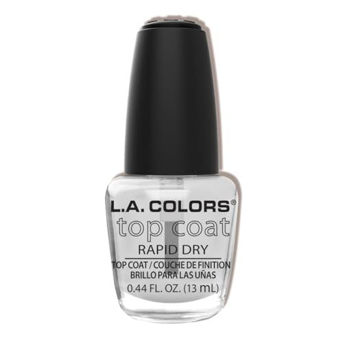 L.A. COLORS Top Coat CNP192 - High-Shine Protective Nail Top Coat, 0.44 Fl Oz - görsel 2
