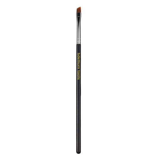 Bdellium Tools Professional Makeup Brush - Maestro Series 762 Small Angle - Soft Synthetic Fibers for Shaping & Filling Eyebrows (Black, 1pc)