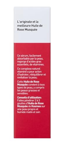Kosmea Rosehip Oil – Anti-Aging Face & Body Oil, Super-Critically Extracted, 0.68 fl oz Avelisse