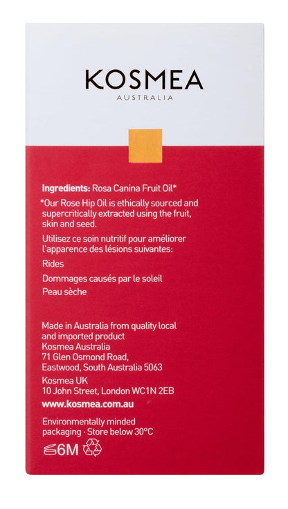 Kosmea Rosehip Oil – Anti-Aging Face & Body Oil, Super-Critically Extracted, 0.68 fl oz Avelisse