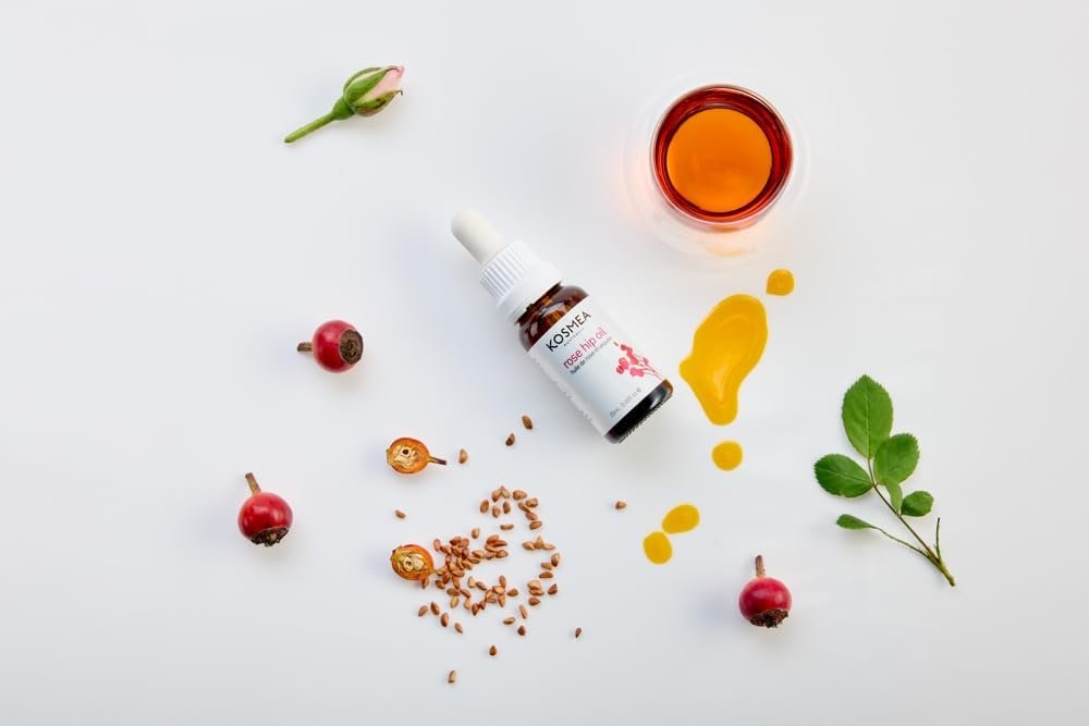 Kosmea Rosehip Oil – Anti-Aging Face & Body Oil, Super-Critically Extracted, 0.68 fl oz Avelisse