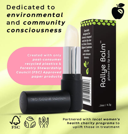 Rallye Balm Natural Ingredient Lip Balm | Hydrating SPF Chapstick for Dry Cracked Lips | Vegan & Hypoallergenic Lip Primer Avelisse