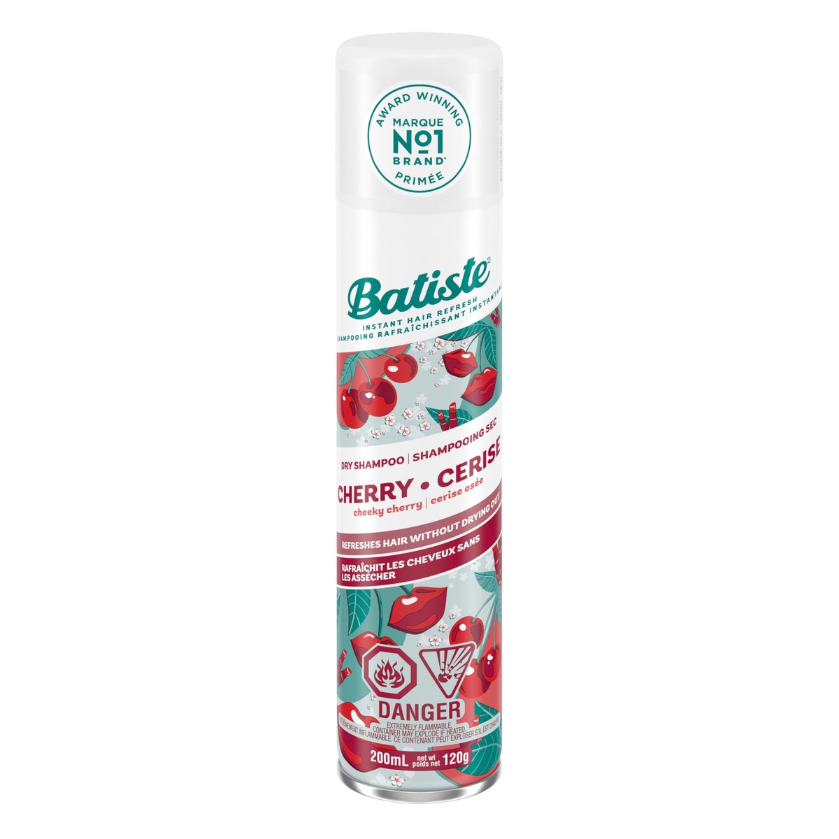 Batiste Dry Shampoo Cherry Fragrance - 6.73 fl. oz. - Refreshing No-Wash Hair Cleanser - görsel 1
