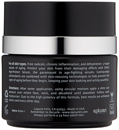 Epicuren Discovery Orac Age-Protect Serum – 1 oz Antioxidant Face Serum for Youthful Skin
