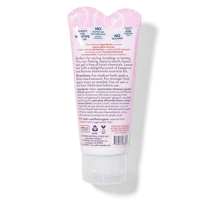California Baby Overtired & Cranky Hair Gel for Kids - 100% Plant-Based, Medium-Hold, Hypoallergenic (2.9 oz) Avelisse