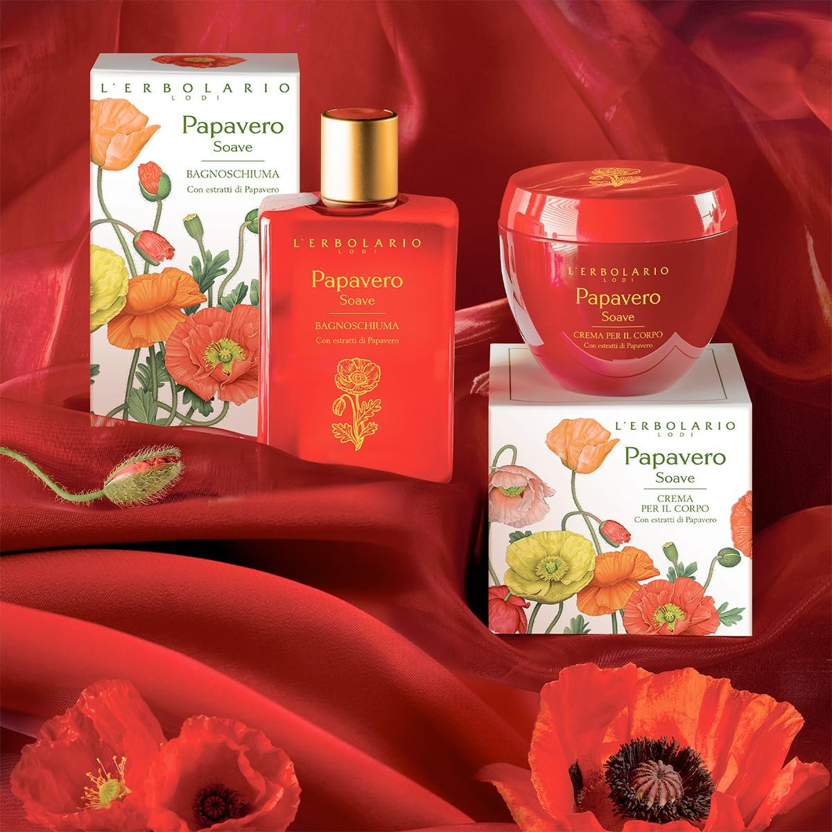 L'Erbolario Sweet Poppy Shower Gel – Antioxidant & Moisturizing Body Wash for Sensitive Skin, Floral Amber Scent, 8.4 oz - görsel 11