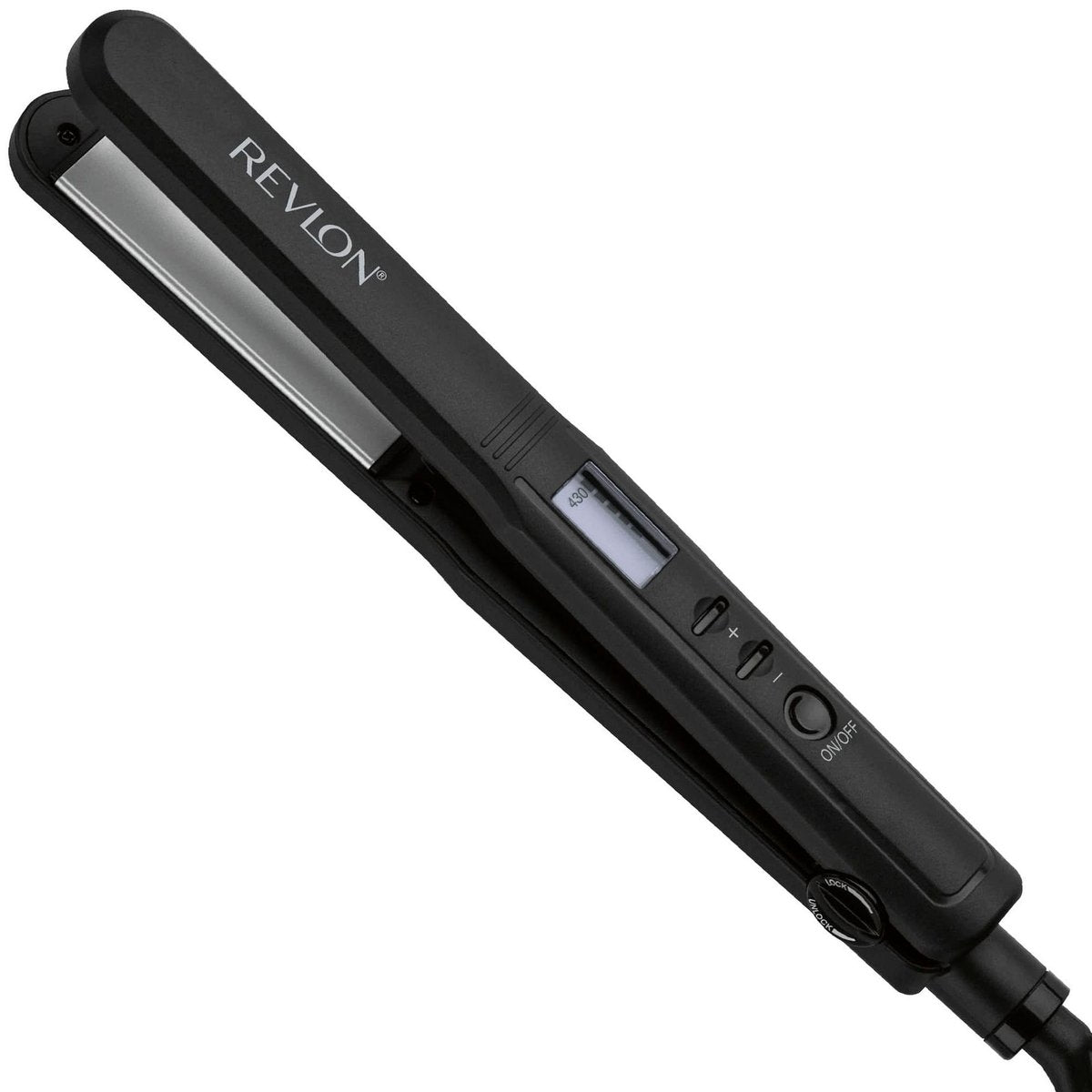 REVLON Perfect Heat Ceramic Digital Flat Iron – 1 Inch, Black Avelisse