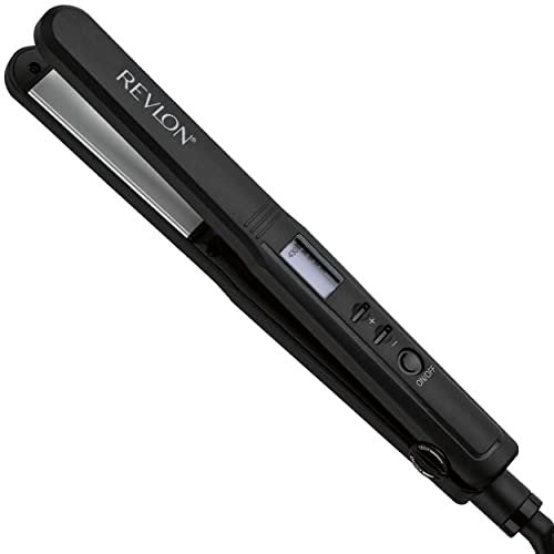 REVLON Perfect Heat Ceramic Digital Flat Iron – 1 Inch, Black Avelisse