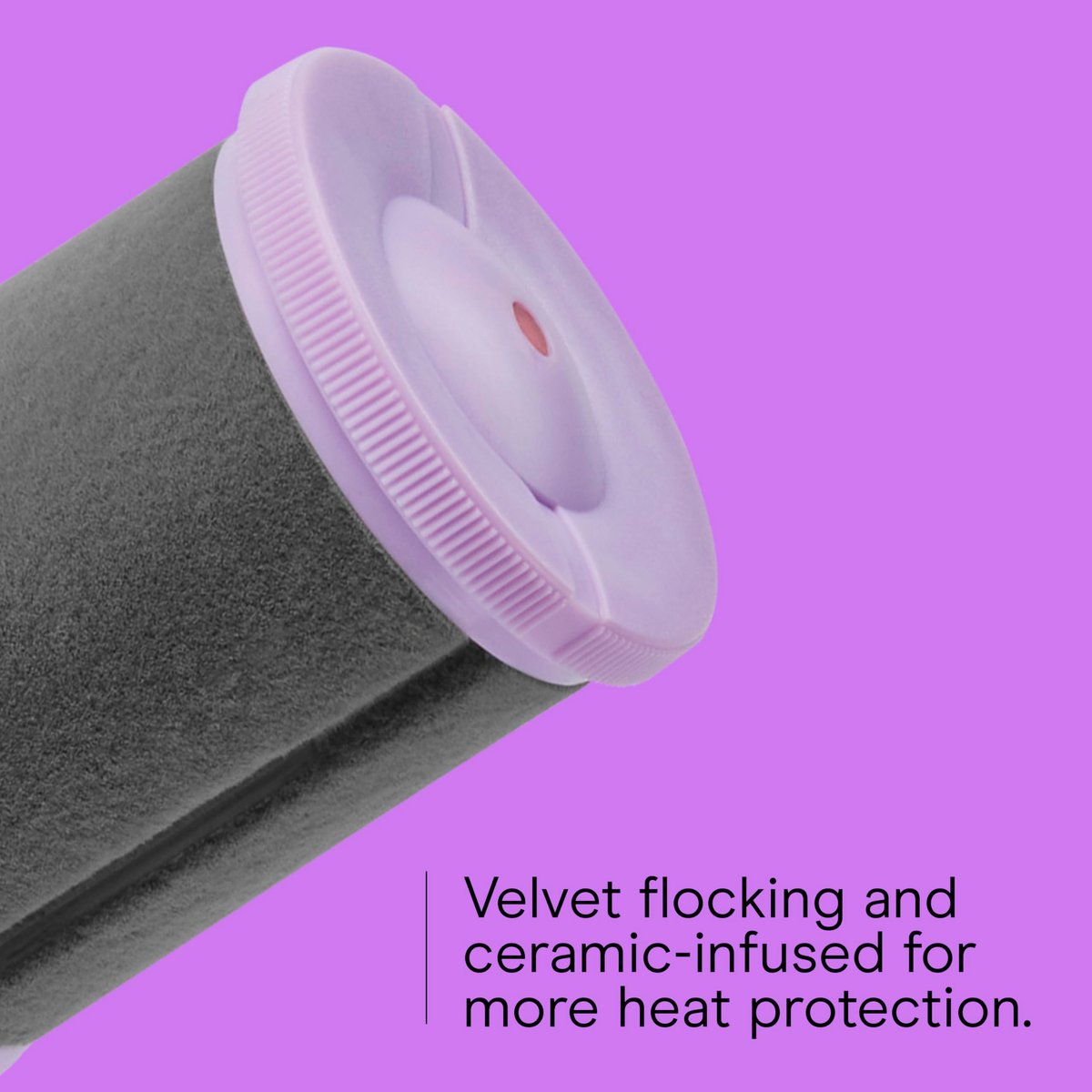 Conair Ceramic Flocked Hot Rollers for Long, Medium & Short Hair - 12 Heated Rollers (1.5" & 1.75") with Clips for Volume & Curls Avelisse